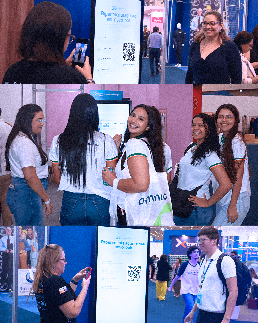 Demonstração do provador digital TRY-ON na FIEC 2026