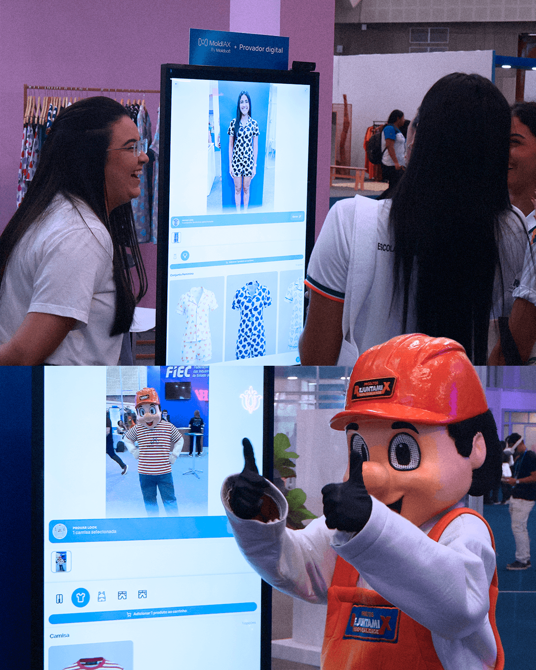 Ambiente do estande Moldsoft na FIEC